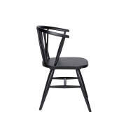 1 x Dusty Cross Back Dining Chair - Black - 3