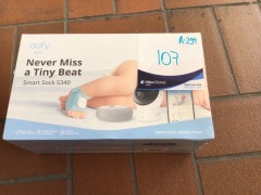 eufy Baby S340 Smart Sock Baby Monitor with Camera MODEL: E8340C22 - 2