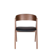 4 x Grayson Wrap Around Dining Chairs - Black + Brown - 3
