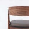 4 x Grayson Wrap Around Dining Chairs - Black + Brown - 6