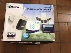 Swann AllSecure650 4 Camera Wireless 2K 1TB Security System MODEL: 5572351 - 2