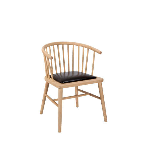 1 x Jasper Spindle Dining Chair - Black
