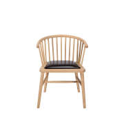 1 x Jasper Spindle Dining Chair - Black - 2
