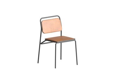 7 x Link Dining Chairs - Brown + Black