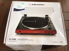 Audio-Technica LP60X Fully Automatic Turntable (Red) MODEL: ATLP60XRD - 2