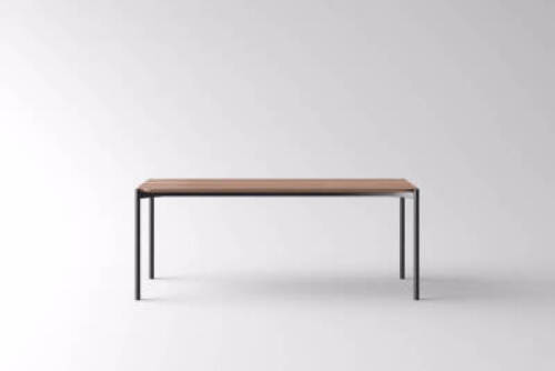 1 x Tana Dining Table - Seats 6 - Black/Brown