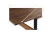 1 x Brasilia Rectangle Dining Table - Natural Ash/Brass - 3