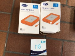 LaCie Rugged 1TB USB-C Portable Hard Drive - 2