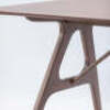 1 x Wesley Trestle Dining Table - Seats 4-6 - Chocolate Brown - 3