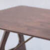 1 x Wesley Trestle Dining Table - Seats 4-6 - Chocolate Brown - 4