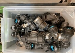 A Qty of PVC Water Pipe Connectors