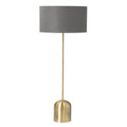 1 x Saxon Floor Lamp - Grey + Gold