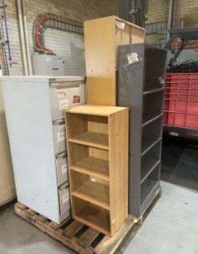 A Quantity of 2 Filing Cabinets & 3 Bookcases