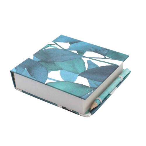5 x Zanzibar Jotter Notebooks with Pencil - Teal/White