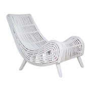 1 x Congo Rattan Chair - White