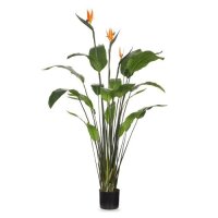 1 x Bird of Paradise Artificial Plant - Green/Orange