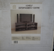 Design House 4 Shelf Entertainment Unit