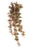 7 x Wandering Jew Hanging Artificial Plants - 93cm - Green/Red