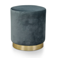1 x Alena Pouf - Turquoise Green