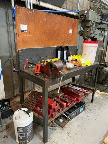 Fabricated Steel Workbench with Dawn 6SP Vice