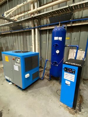 Broadbent Energy 22 8 Compressor, Air Receiving Cylinder & Air Dryer