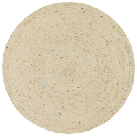 1 x Atrium Shiva Round Rug - Cream/Multi