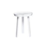 2 x Chase Round Side Table - White