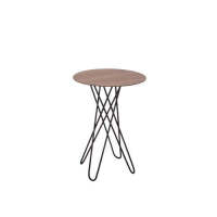 1 x Wyatt Small Side Table - Black + Brown