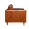 1 x Missy Two Seat Leather Sofa - Brown - 3