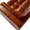 1 x Missy Two Seat Leather Sofa - Brown - 5