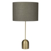 2 x Saxon Table Lamps - Gold/Grey