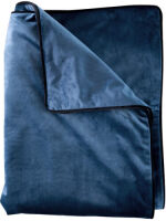 DNL 1 x Velvet Throw - Indigo Blue