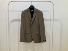 Karl Lagerfeld Mens Blazer, Taupe, Size 50(EU) SUI155200