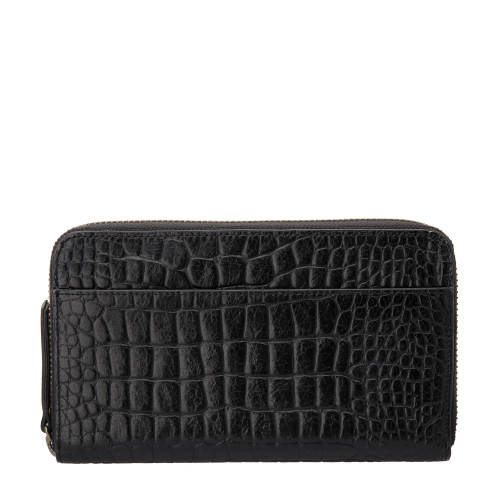 1 x Delilah Wallet - Black Croc Emboss