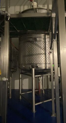 10,000L Dimpled Stainless Steel Mixing Tank