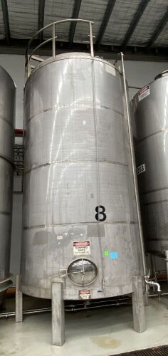 1981 Fititto 30,000L Stainless Steel Mixing Tank