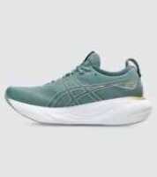Asics Gel Nimbus 25 Womens, Size 4(UK), Foggy Teal / Champagne 1012B356-403-060