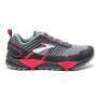 Cascadia 13 Womens B Width Cushioned&nbsp;Trail&nbsp;Running Shoes, Size 8(UK), Grey/Pink