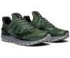 Saucony Mens XODUS ISO 3 Sneakers Runners Running Shoes, Size 10.5(UK), Olive/Black