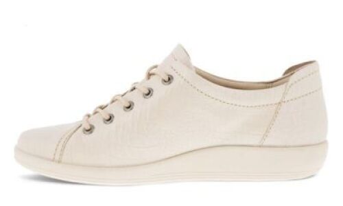 ECCO Soft 2.0 Sneaker Womens,&nbsp;Size 2.5(UK), Limestone