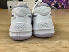 Asics Gel-Netburner 20 (D Wide) Womens Netball Shoes, Size 9(UK), White / Pure Silver 1072A091-100-110 - 8
