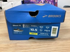 Brooks Ghost 15 (D Wide) Womens, Size 8.5(UK), Black / Blackened pearl / White 1203801D012-105 - 3