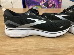 Brooks Ghost 15 (D Wide) Womens, Size 8.5(UK), Black / Blackened pearl / White 1203801D012-105 - 8