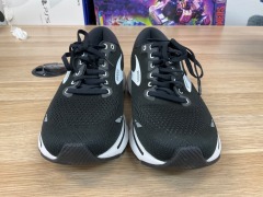 Brooks Ghost 15 (D Wide) Womens, Size 8 (UK), Black / White 1203801D012-100 - 3