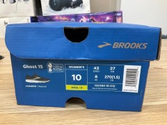 Brooks Ghost 15 (D Wide) Womens, Size 8 (UK), Black / Blackened pearl / White 1203801D012-100 - 3