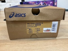 Asics Gel Challenger 14 (Hardcourt) Womens Tennis Shoes, Size 7.5(UK), White / Sun coral 1042A231-101-095 - 4