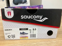 Saucony Echelon 9 (D Wide) Womens, Size 7.5(UK), Indigo / Grape S10766-33-095 - 3