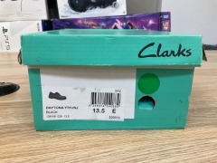 Clarks Daytona Junior Boys School Shoes, Size 13.5(UK), Black 138108-028-E-020 - 4