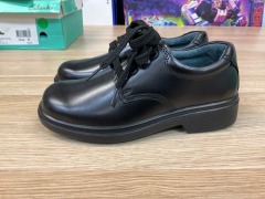Clarks Daytona Junior Boys School Shoes, Size 13.5(UK), Black 138108-028-E-020 - 6