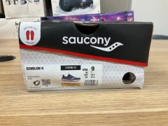 Saucony Echelon 9 (D Wide) Womens, Size 7(UK), Indigo / Grape S10766-33-090 - 3